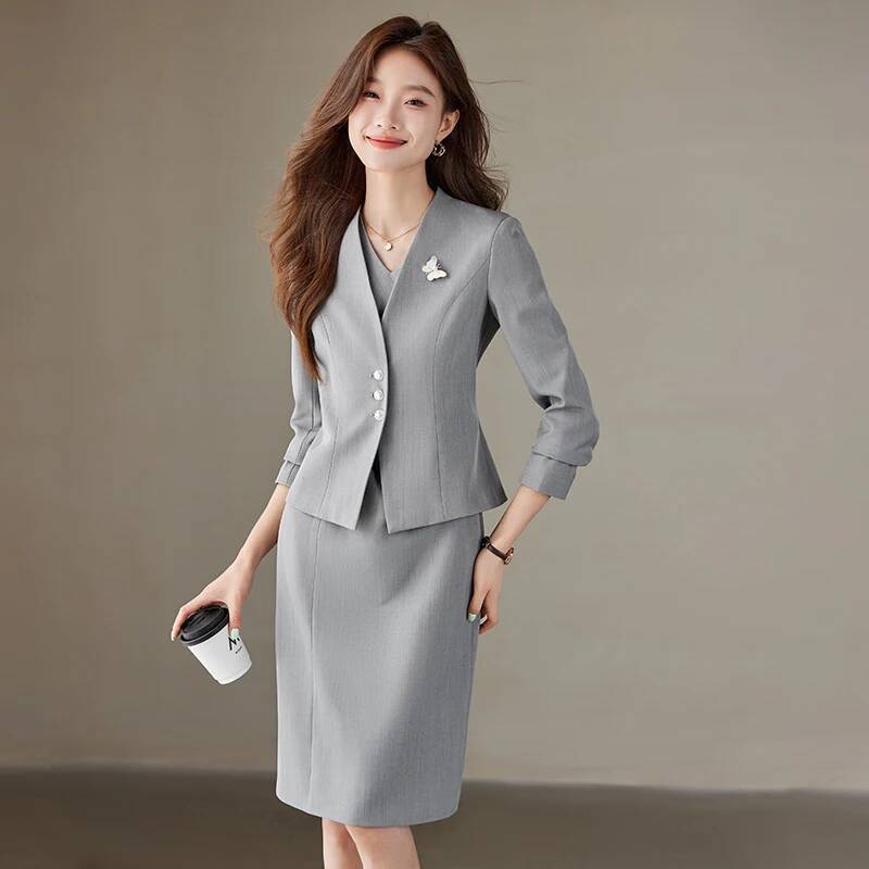 Women Formal Wear Stitching - Eleganckie damskie marynarki biznesowe do pracy