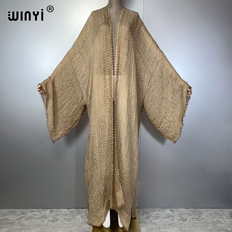 Young Women'S Formal Wear - WINYI Geometryczny wzór kimono kaftan odzież