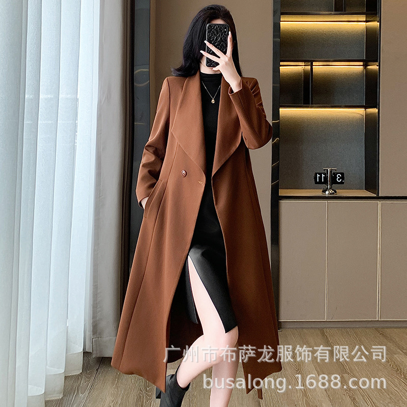 High End Women'S Formal Wear - Damski trencz na jesień i zimę