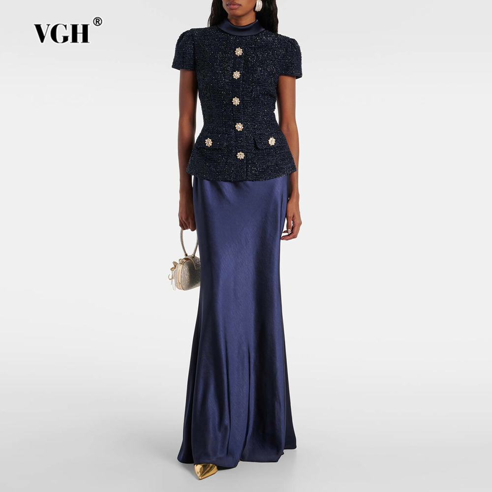 Women'S Formal Wear Suit - VGH Eleganckie Dwuczęściowe Komplety Damskie Stójka