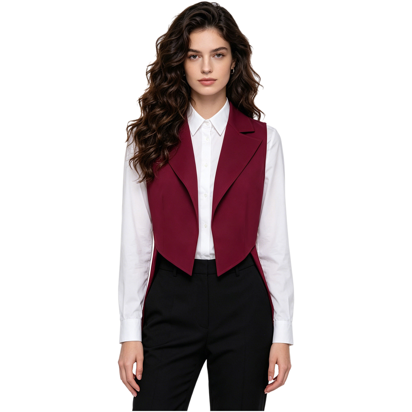 Women Formal Wear Stitching - Damska kurtka frakowa w stylu vintage,