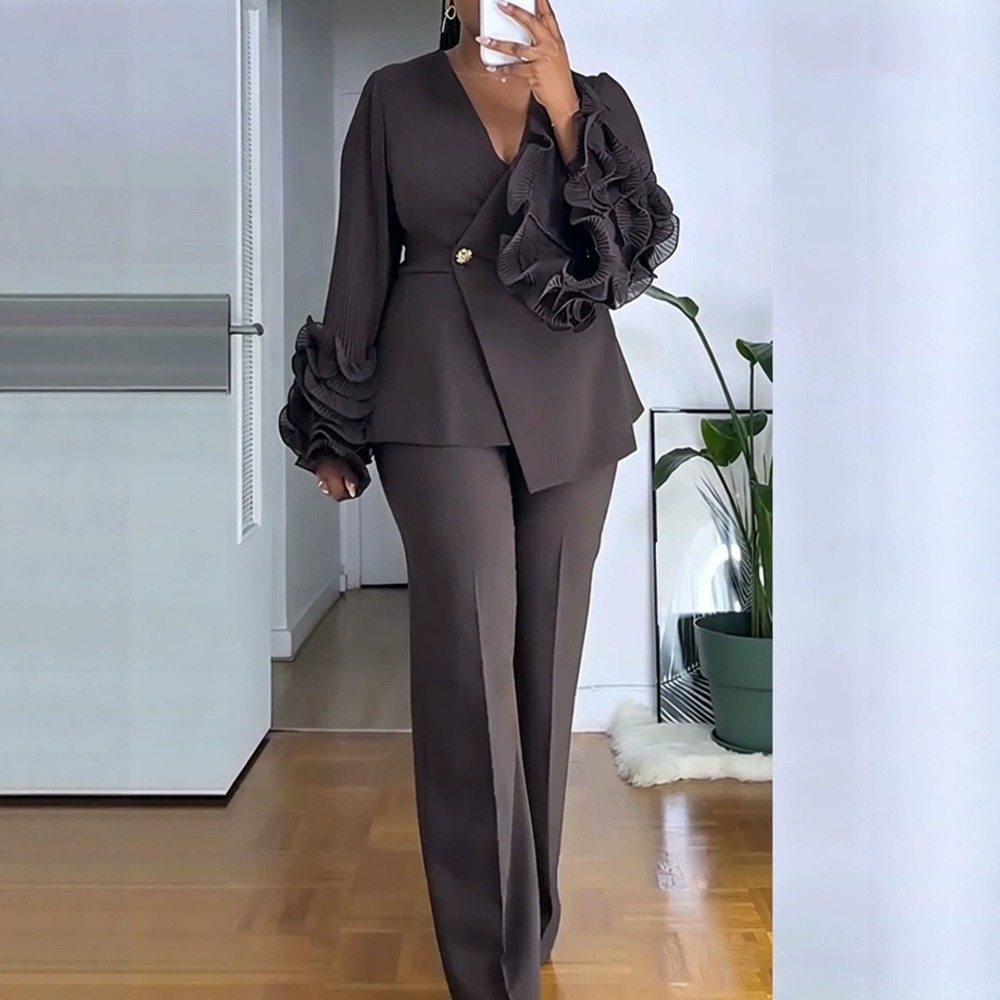 Women'S Formal Wear Suit - Damski dwuczęściowy garnitur ze spodniami, elegancki