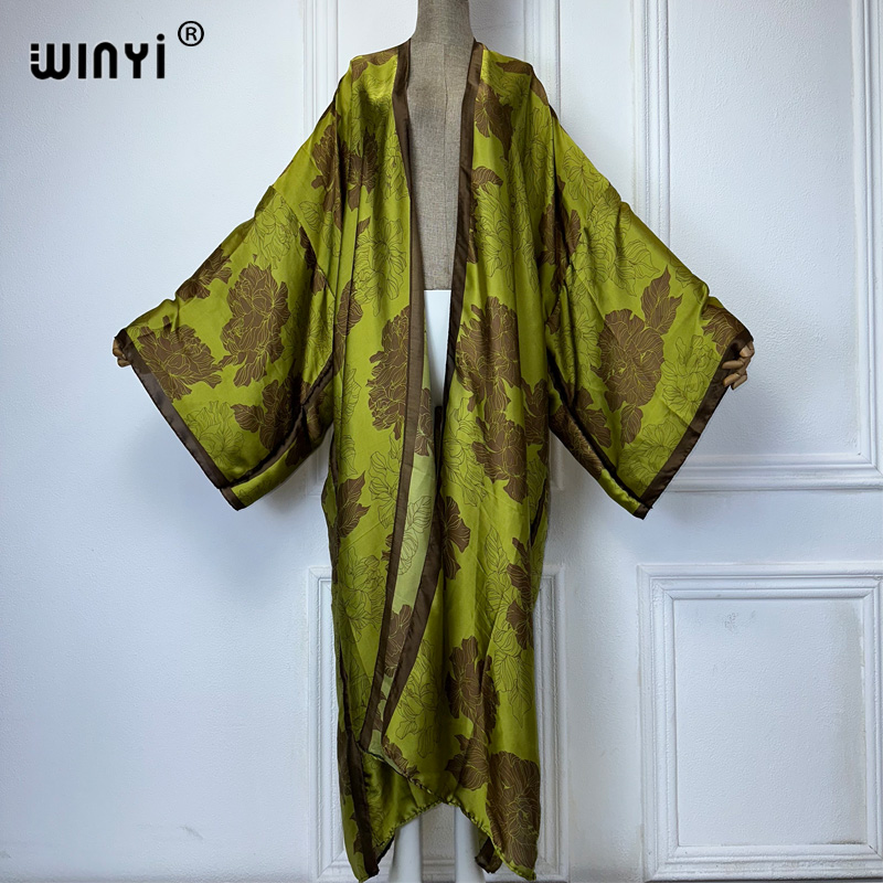 Young Women'S Formal Wear - WINYI afryka boho print Kimona długie