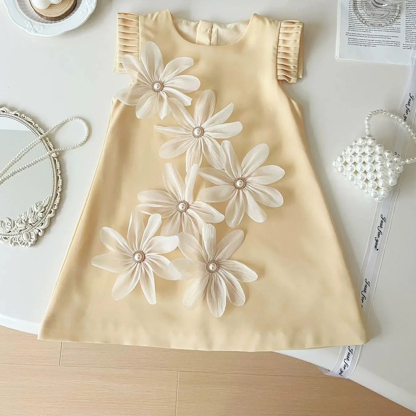 Women Formal Wear H&M - Dziewczęca, wielokolorowa sukienka w kształcie litery