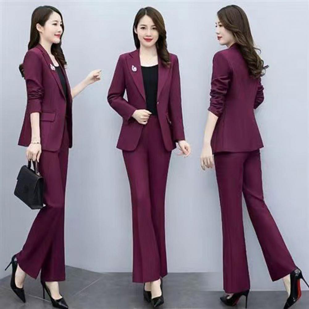 Women'S Formal Wear Suit - Damski elegancki komplet: marynarka i spodnie,