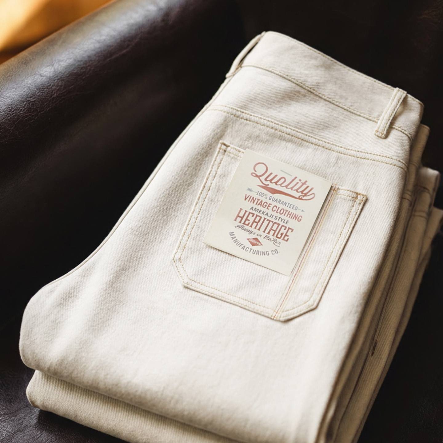 Levis Jeans 501 - Maden Męskie białe dżinsy vintage o