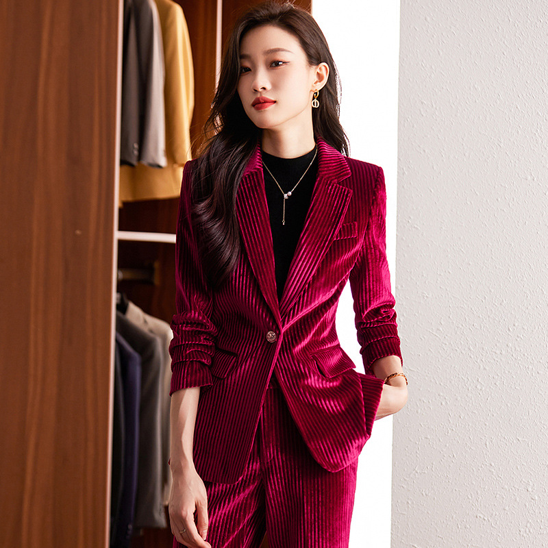 Damska aksamitna marynarka na  – High End Women'S Formal Wear recenzja i cena
