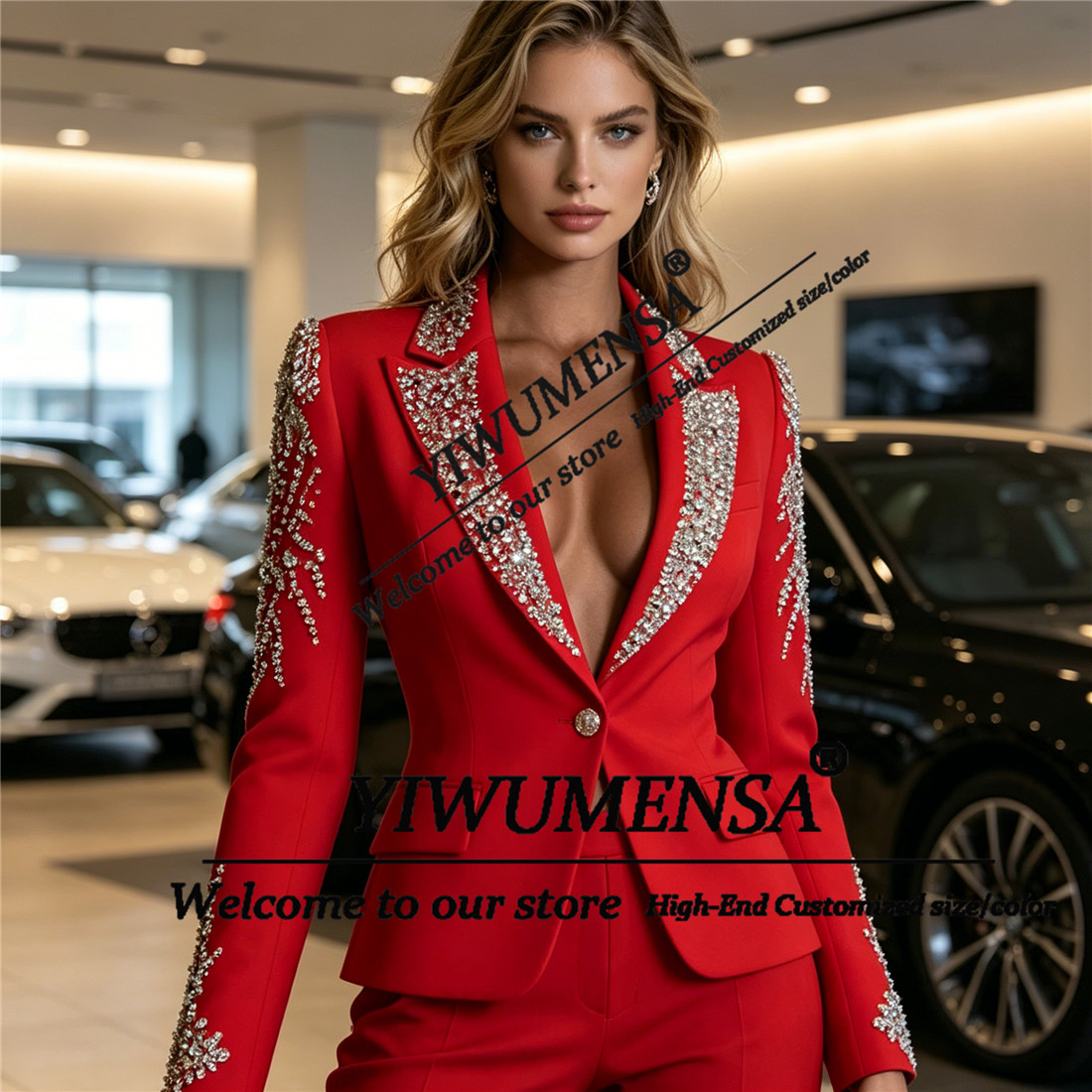 Luksusowe damskie garnitury dw – Women Formal Wear Blazer Set recenzja i cena