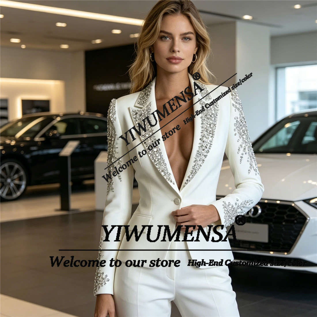 Luksusowe damskie garnitury dw – Women Formal Wear Blazer Set recenzja i cena