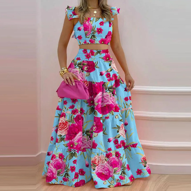 Zestaw spódnica i top Y2K, odz – Women Formal Wear For Summer recenzja i cena