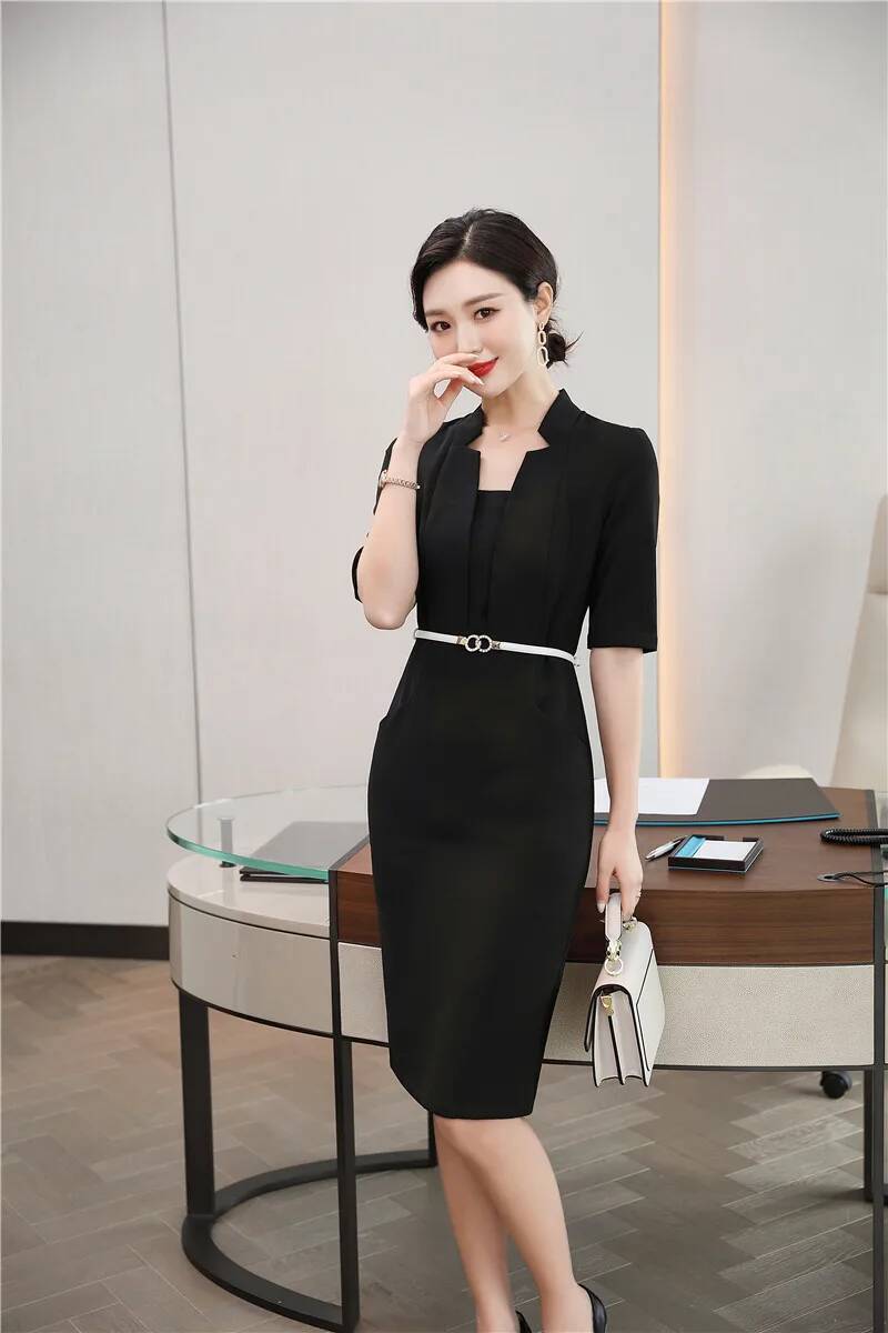 Eleganckie sukienki biznesowe  – Women Formal Wear H&M recenzja i cena
