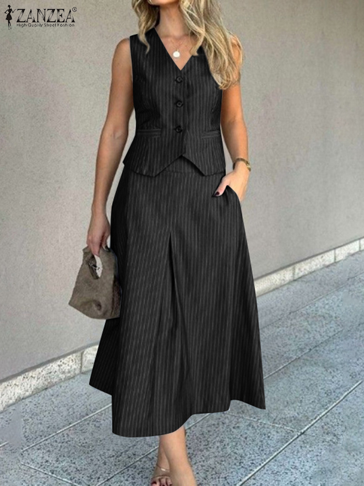 ZANZEA Komplety Biurowe Damski – Shift Dress Sleeveless recenzja i cena