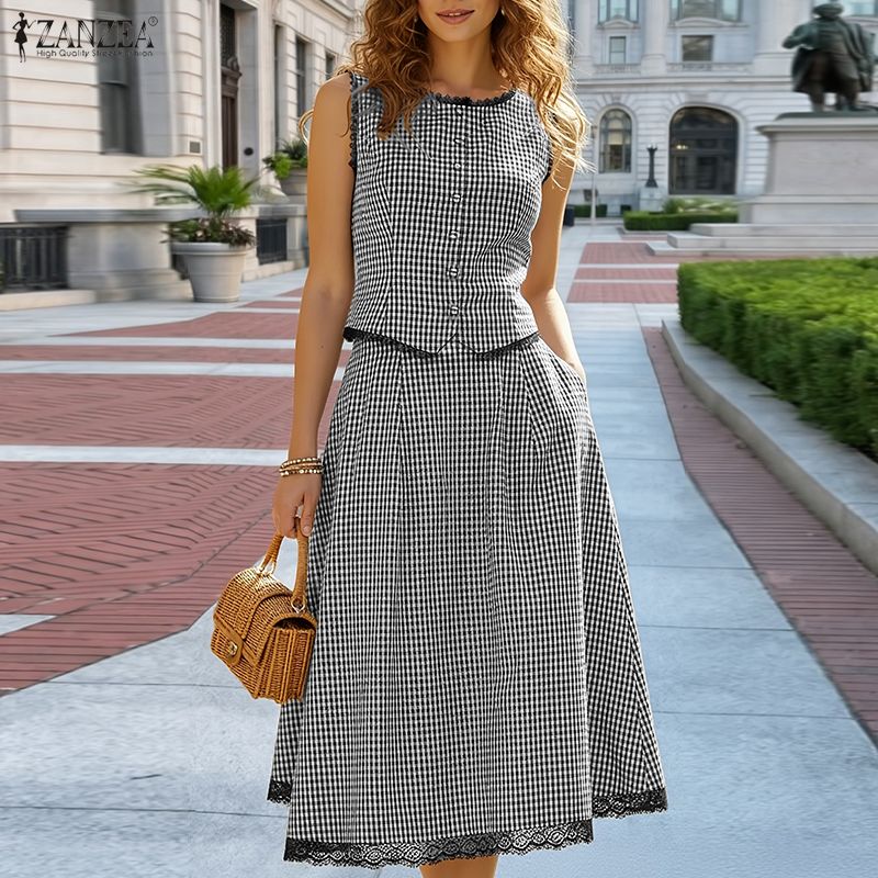 Eleganckie damskie komplety 2- – Shift Dress Sleeveless recenzja i cena