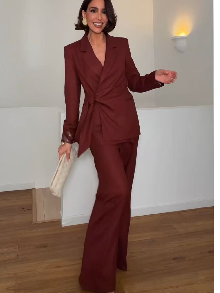 Elegancki damski garnitur biur – Women Formal Wear Blazer Set recenzja i cena