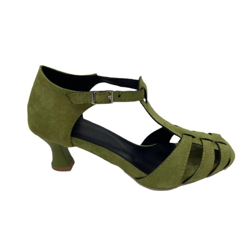 Damskie zielone zamszowe sanda – Women Formal Wear For Summer recenzja i cena