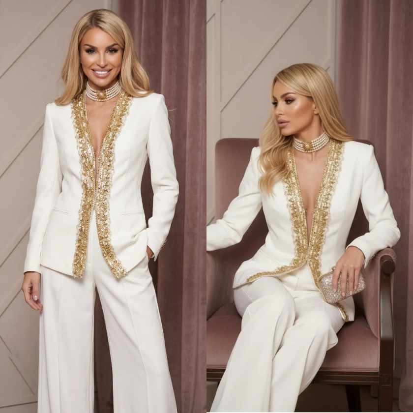 Dwuczęściowe damskie garnitury – Women Formal Wear For Graduation recenzja i cena