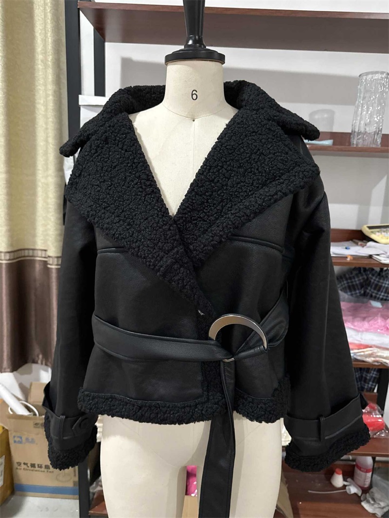 Kurtka damska ze sztucznej skó – Women Formal Wear Belt recenzja i cena