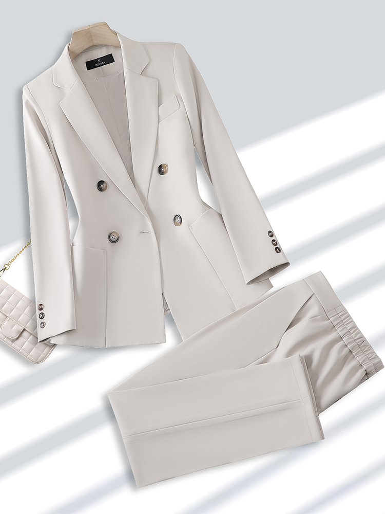 Modny damski garnitur ze spodn – Women Formal Wear Blazer Set recenzja i cena