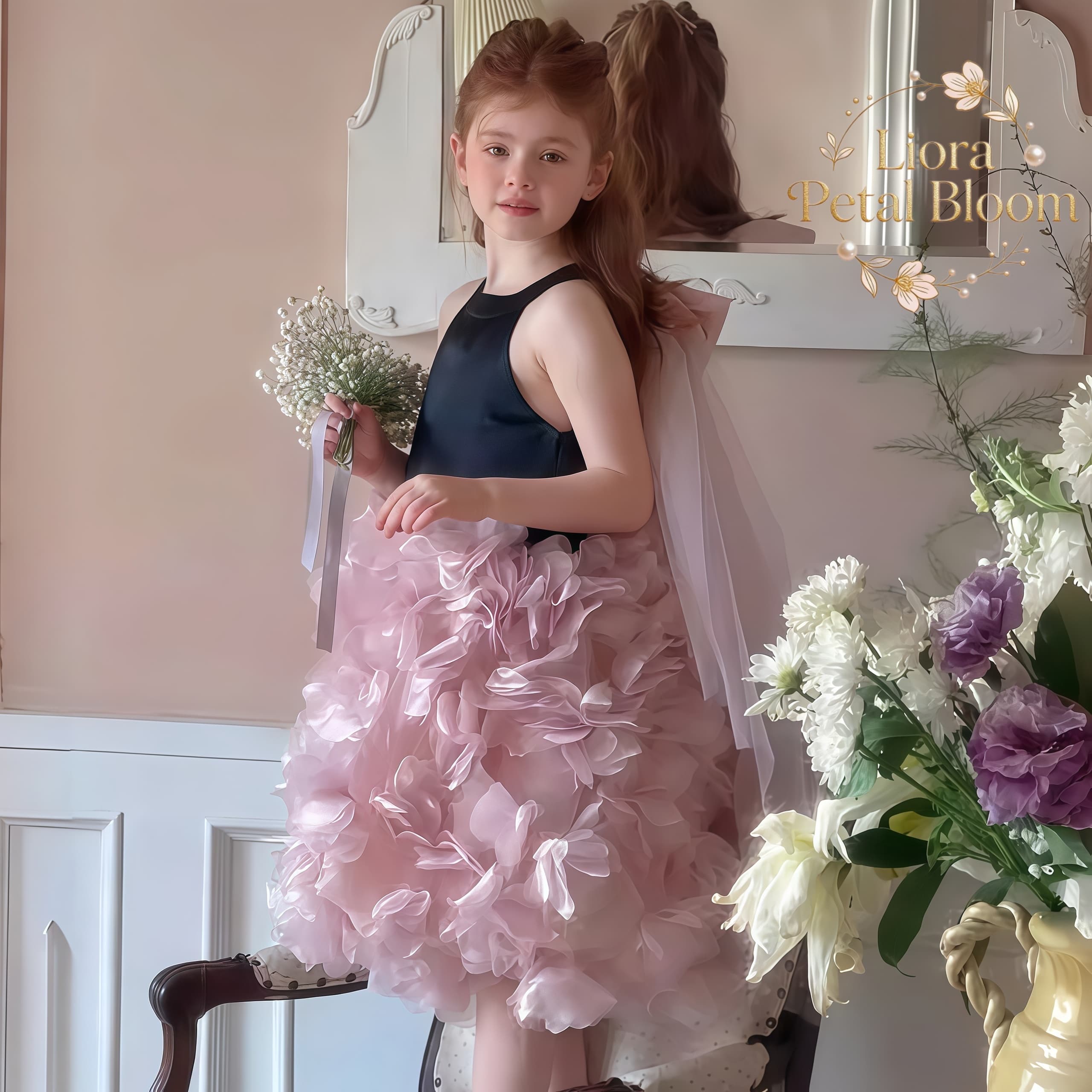 Czarna tiulowa sukienka w kwia – Women Formal Wear H&M recenzja i cena