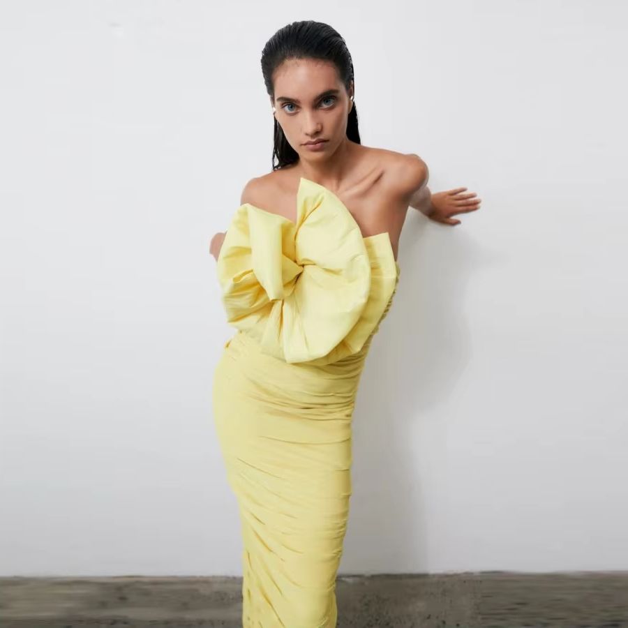 Żółta Arabska Suknia Wieczorow – Women Formal Wear H&M recenzja i cena