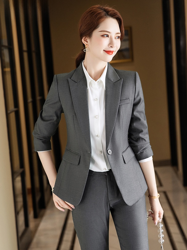 Szary Zestaw Garniturowy Damsk – High End Women'S Formal Wear recenzja i cena