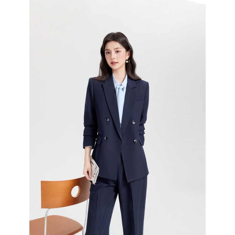 Granatowy dwurzędowy damski ga – High End Women'S Formal Wear recenzja i cena