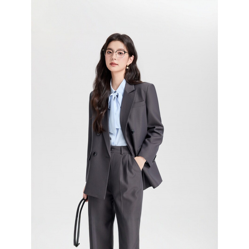Granatowy dwurzędowy damski ga – High End Women'S Formal Wear recenzja i cena