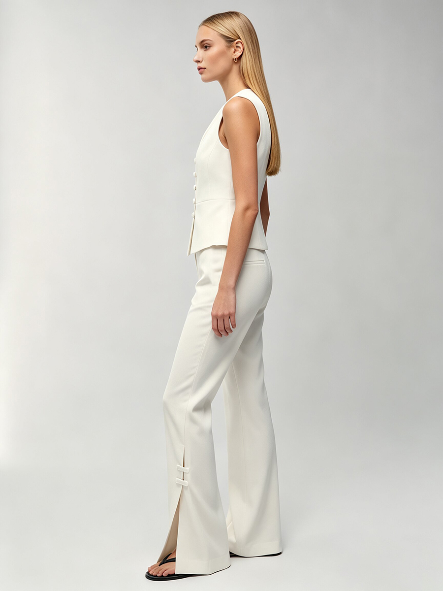 Damski biały komplet: eleganck – Women'S Formal Wear Suit recenzja i cena