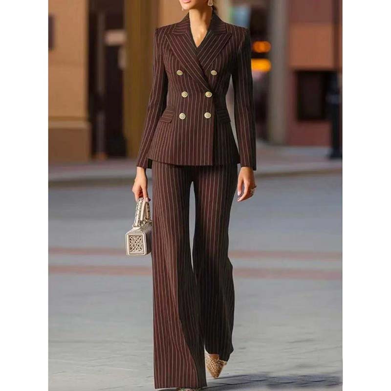 Jesienny damski garnitur w pas – Women Formal Wear Blazer Set recenzja i cena