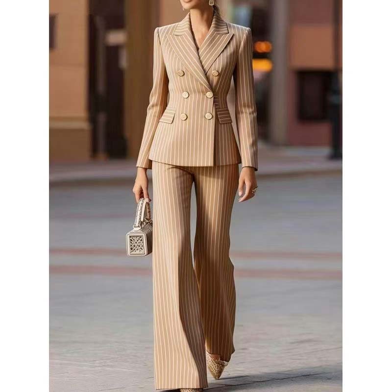Jesienny damski garnitur w pas – Women Formal Wear Blazer Set recenzja i cena