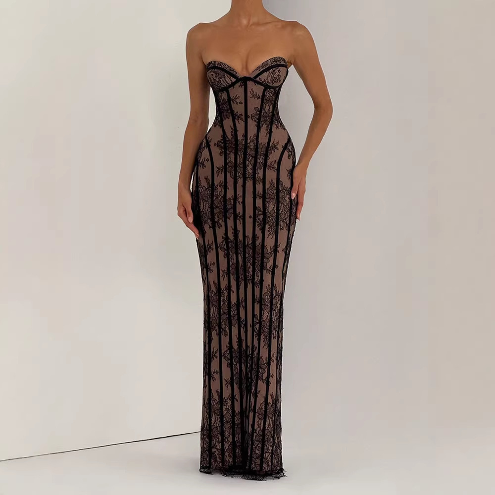 Sukienka maxi bez ramiączek, o – Women Formal Wear For Summer recenzja i cena