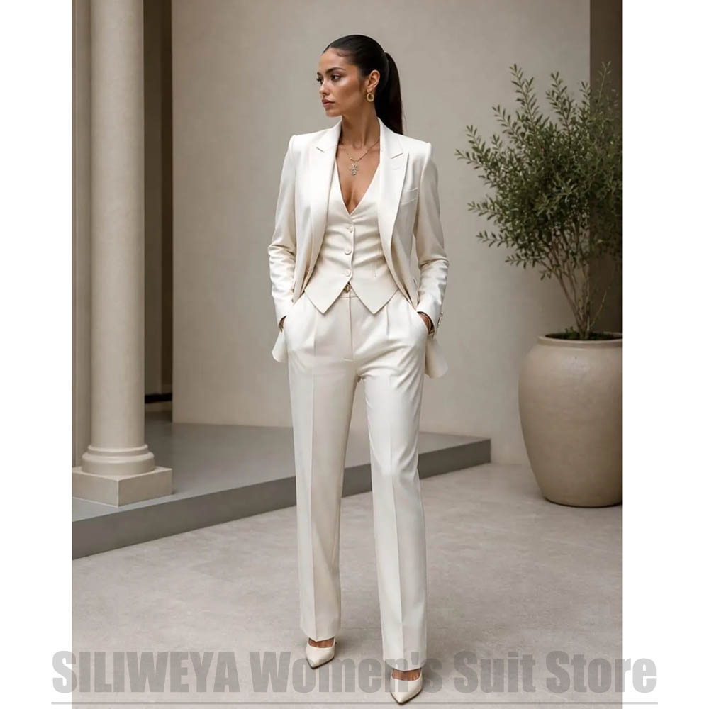 Damski 3-częściowy garnitur: m – Women Formal Wear Blazer Set recenzja i cena
