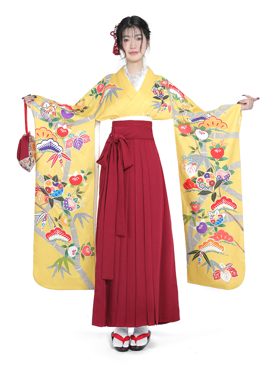 Damski japoński zestaw kimono  – Women Formal Wear For Graduation recenzja i cena
