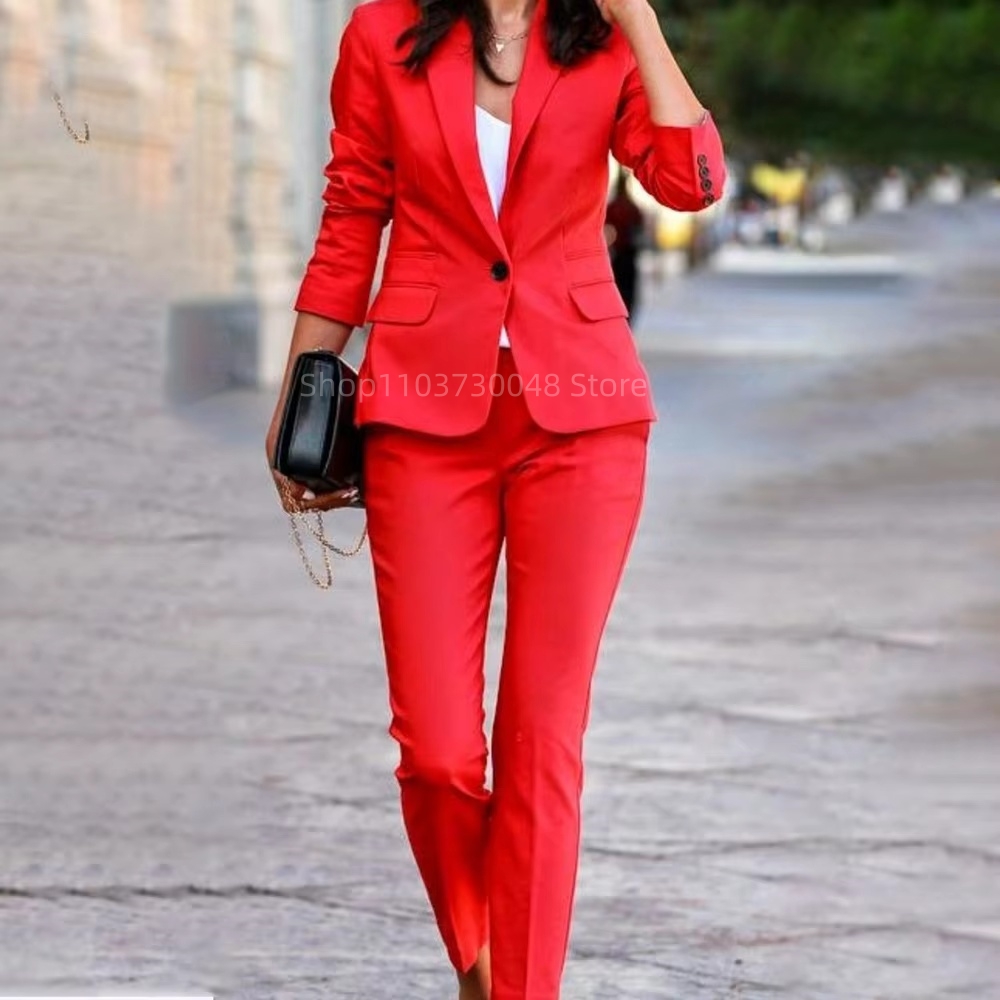 Damski garnitur biurowy: maryn – Women Formal Wear Blazer Set recenzja i cena