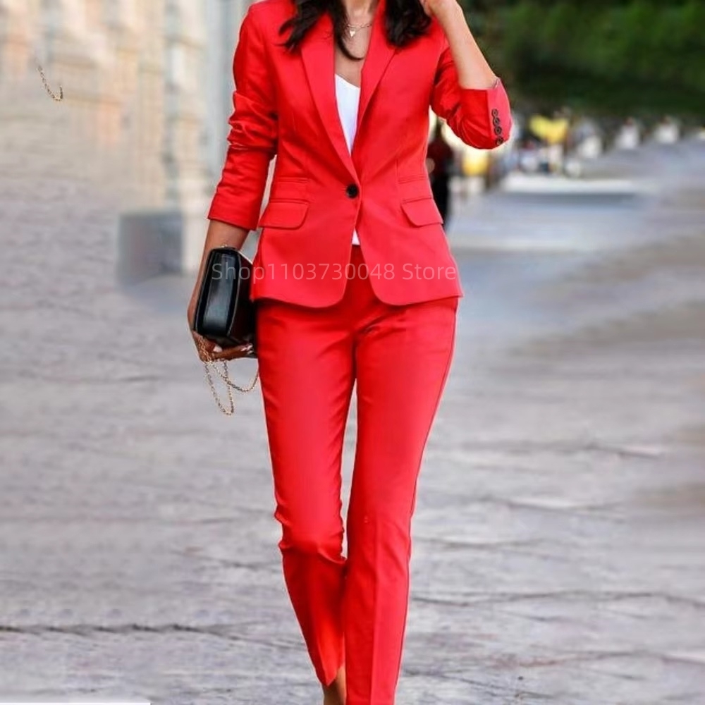 Damski garnitur biurowy: maryn – Women Formal Wear Blazer Set recenzja i cena